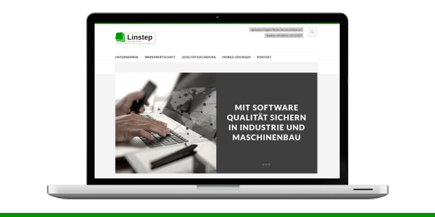 Linstep Website mit Responsive Design