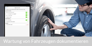 Fuhrpark-App zur Instandhaltung von Fahrzeugen