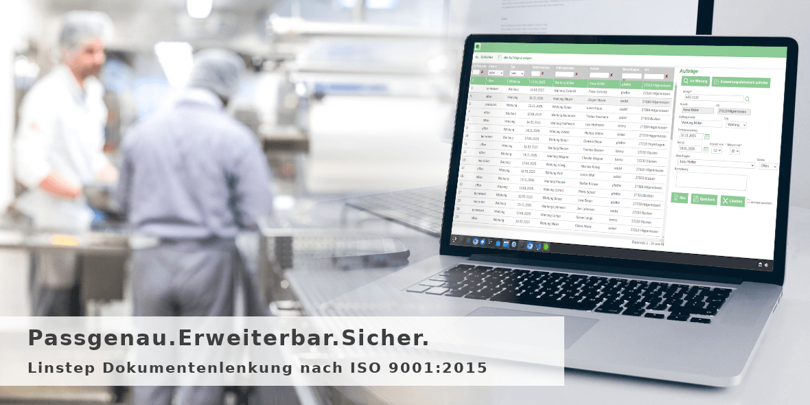 Software zur Dokumentenlenkung auf Tablet-PC in Lebensmittelproduktion