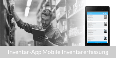 Inventar-App zum Erfassen von Bestand und zur Lagerverwaltung