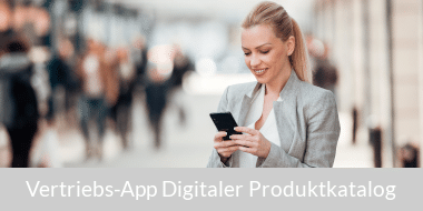 Vertriebs-App zum Präsentieren von digitalen Marketingmaterialien